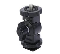 Adaptateur de montage pour sabot de 6,35 mm - Vis LED - Douille de remplissage pour lampe de poche - Support en aluminium robuste