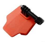 Adaptateur de montage pour vélo Brompton pour caméra d'action et support d'éclairage, construction industrielle en résine, économie d'espace, taille 78 mm, blanc (orange-rouge)