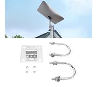 Adaptateur de montage sur poteau V2, parabole satellite, argent