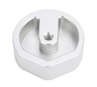 Adaptateur de Montage sur Trépied en Alliage D'aluminium Robuste, Fixation par Boulon sécurisé pour Remorque RV Yacht Camping 1 unité (Silver)