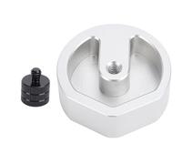 Adaptateur de Montage sur trépied en Alliage d'aluminium, Support de Montage sur Toit de Camping-Car Robuste pour antenne Satellite sur Camping-Car, remorque, Yacht, véhicule de (Argent)