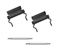 Adaptateur de montre compatible avec bracelet multifonction LEATHERMAN TREAD compatible avec montre de largeur d'entrecorne de 24 mm, fabriqué en acier inoxydable usiné avec précision (24 mm, noir)