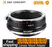 Adaptateur de monture d'objectif K&F CONCEPT pour objectifs Canon EOS EF FD Nikon F PK C/Y MAF OM MD Leica M T2 TAM M39 M42 vers appareil photo Canon EOS R RF Lens Nikon G