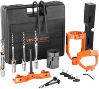 Adaptateur de mortaiseuse pour perceuse, 4 mèches modèles, jeu de burins à trous carrés, jeu de positionnement de mèches de table, outils de mortaisage et de tenonnage avec 5 douilles, pour mortaiseus