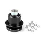 Adaptateur de Moyeu 3 Hole 360 Degree Car Steering Wheel Quick Release Hub Adapter Aluminum Auto Quick Hub Boss Kit JHVVBFWF(Black)