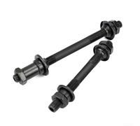 Adaptateur de moyeu à dégagement rapide pour axe avant et arrière pour conversion de moyeu de vélo, en acier au carbone, ensemble noir (avant + arrière)