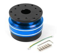 Adaptateur De Moyeu À Dégagement Rapide Pour Volant De Jeu De Course Pour MOZA Simagic M10 A/Mini Euro Truck En Aluminium 70 Mm 6 Trous Wheel Hub Adapter(Blue)