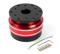 Adaptateur De Moyeu À Dégagement Rapide Pour Volant De Jeu De Course Pour MOZA Simagic M10 A/Mini Euro Truck En Aluminium 70 Mm 6 Trous Wheel Hub Adapter(Red)