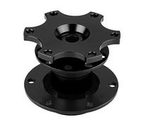 Adaptateur de Moyeu Adaptateur de Dégagement Rapide de Moyeu de Volant de Voiture Kit de Démontage avec Vis (Noir)