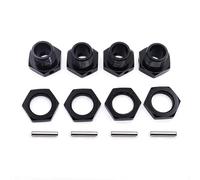Adaptateur de moyeu de Roue Hexagonal en Aluminium M17 17 mm, écrou et goupille, Cache Anti-poussière for modèle réduit de Voiture RC 1/8 HPI HSP Losi Axial Kyosho Tamiya 81011