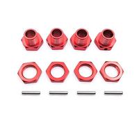 Adaptateur de moyeu de Roue Hexagonal en Aluminium M17 17 mm, écrou et goupille, Cache Anti-poussière for modèle réduit de Voiture RC 1/8 HPI HSP Losi Axial Kyosho Tamiya 81011(Multi)