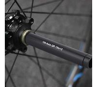Adaptateur de moyeu de vélo 15 mm vers 12 mm à libération rapide (noir)