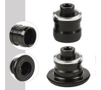 Adaptateur de moyeu de vélo à libération rapide - Capuchon d'extrémité d'essieu traversant M9 vers moyeu avant 15 mm et moyeu arrière M10 à 12 mm pour compatibilité 8 11 12 vitesses (12S x 135 mm)