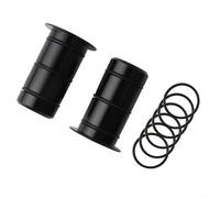 Adaptateur de moyeu de vélo de 15 mm à 12 mm, réducteur de siège de conversion en alliage d'aluminium pour moyeux de frein à disque de route, ajustement précis avec bague d'étanchéité à 3 voies, noir