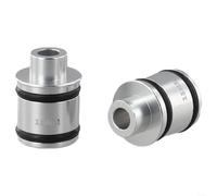 Adaptateur de moyeu de vélo de 15 mm à 9 mm, convertisseur d'essieu traversant vers libération rapide, construction en alliage d'aluminium léger pour une installation facile des roues (argent 15 tours