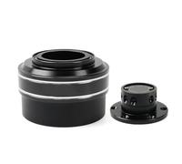 Adaptateur De Moyeu De Volant À Dégagement Rapide 6 Trous Pour Simulateur De Course 70 Mm Pour MOZA Simagic M10 A/Mini Euro Truck QR040 Wheel Hub Adapter(Black)