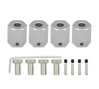 Adaptateur de moyeu Hexagonal de Roue RCA-WD en Alliage 4 pièces/Ensemble 12 mm for 1/10 for ARR-MA 3s et for Me-ga550 Vor-teks for Sen-Ton for pièces de Mise à Niveau GRA-Nite(Army Green)