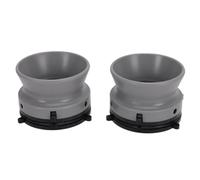 Adaptateur de Moyeu Nab, Adaptateur d'arbre Optique de 10 Pouces pour Magnétophones Bobine à Bobine, Conception ABS Robuste Adaptée à et Akai, 2 Paquets (Grey)