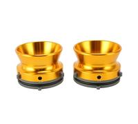 Adaptateur de moyeu universel Nab - Installation facile - Poli - Ouverture de 6,35 mm - Alliage d'aluminium verrouillable pour machine à ruban (doré)