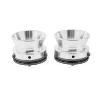 Adaptateur de moyeu universel Nab - Installation facile - Poli - Ouverture de 6,35 mm - Alliage d'aluminium verrouillable pour machine à ruban (argenté)