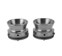 Adaptateur de moyeu universel Nab - Installation facile - Poli - Ouverture de 6,35 mm - Alliage d'aluminium verrouillable pour machine à ruban (gris)