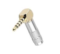 Adaptateur de musique à angle droit 3,5 mm mâle vers femelle pour une utilisation mâle et femelle dans n'importe quel environnement