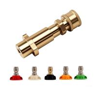 Adaptateur de nettoyeur haute pression 35,6 cm avec 5 embouts pour plusieurs types de pulvérisation, compatible avec les modèles K2 à K6, connexion à dégagement rapide pour usage domestique