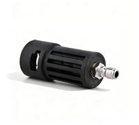 Adaptateur de nettoyeur haute pression, accessoire de nettoyeur haute pression 6,35 mm, connecteur à dégagement rapide compatible avec nettoyeur haute pression Karcher K1-K7 Series (Noir)