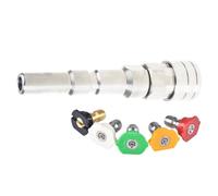 Adaptateur de nettoyeur haute pression - Adaptateur de canon à mousse - Pour nettoyeur Nilfisk KEW - Raccord rapide 1/4" avec buse - Raccord rapide en cuivre