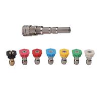 Adaptateur de nettoyeur haute pression en acier inoxydable avec raccord rapide de 6,35 mm pour nettoyeur haute pression Nilfisk et autres nettoyeurs haute pression