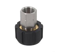 Adaptateur de nettoyeur haute pression en acier inoxydable M22 12 mm/14 mm vers raccord femelle pour accessoires de nettoyeur haute pression, connexion anti-fuite pour utilisation à la maison, le