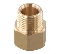 Adaptateur de nettoyeur haute pression en laiton M22 14 mm filetage femelle vers connecteur métrique mâle G1/2 compatible avec tuyaux de nettoyeur haute pression standard avec raccords G1/2