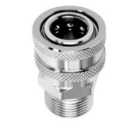 Adaptateur de nettoyeur haute pression robuste en acier inoxydable à raccord rapide pour systèmes haute pression femelle Quick Connects Adaptateur de tuyau d'arrosage