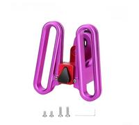 Adaptateur de nez pliable en alliage d'aluminium pour sac de vélo, design sécurisé à dégagement rapide (violet)