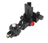 Adaptateur de Niveau de Support de Réglage Fin, Base Pivotante en Forme de L Réglable à 360 ° avec Clip Réglable pour Support de Tige Télescopique