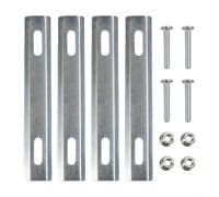 Adaptateur de panier arrière pour VTT et vélos électriques, convient également aux scooters et vélos pliants, construit en acier renforcé pour un support stable du panier (argent)