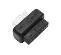 Adaptateur de Panneau Avant USB Vertical USB 3.1 Prise du Panneau Avant Key-A Type-E, Stable USB 3.0 19Pin / 20Pin vers Type-C Header Adapter, Adaptateur d’Extension de Carte Mère du Panneau Avant