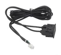 Adaptateur de panneau de port USB pour la navigation de voiture avec entrée 6 broches et double sortie USB pour l'intégration du système