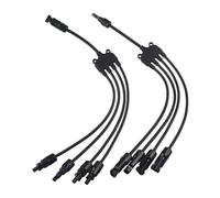 Adaptateur de panneau solaire photovoltaïque 2Y 3Y 4Y Connecteur de câble à cinq voies de type Y Connexion parallèle de l'assemblage de la plaque de batterie(1Pair 4 in 1 adapter)
