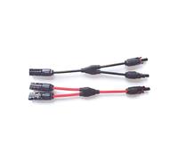 Adaptateur de panneau solaire photovoltaïque 2Y 3Y 4Y Connecteur de câble à cinq voies de type Y Connexion parallèle de l'assemblage de la plaque de batterie(1Pair 2Y-Red)