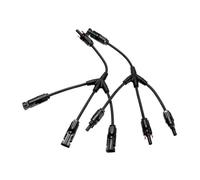 Adaptateur de panneau solaire photovoltaïque 2Y 3Y 4Y Connecteur de câble à cinq voies de type Y Connexion parallèle de l'assemblage de la plaque de batterie(1Pair 3 in 1 adapter)