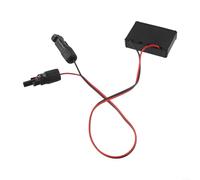 Adaptateur de panneau solaire USB et de type C avec sortie CC, stabilisateur de tension pour générateurs solaires portables et stations d'alimentation, câble en cuivre 10 AWG, charge extérieure, noir