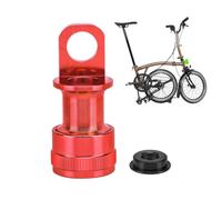 Adaptateur de pédale de vélo en alliage d'aluminium avec boucle de | Adaptateur de fixation pour vélo pour faciliter les trajets en ville, le cyclisme urbain, le rangement du vélo pliable