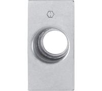 Adaptateur de pêne pour rénovation en 56 x 25,4 inox