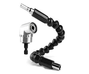 Adaptateur de perceuse à angle droit à 105 degrés avec rallonge flexible