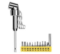 Adaptateur de perceuse à angle droit, adaptateur d'angle pour foret - Pouvoir d'embout de roulement, angle droit de 105 ° - Adaptateur de forage - Fixations pour les espaces restreints