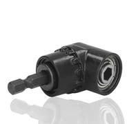 Adaptateur de perceuse à angle droit, fixation de perceuse à angle droit, fixation de porte-embout coudé, accessoire de tige hexagonale de 1/4 po, adaptateur de douilles pour