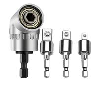 Adaptateur de perceuse à angle droit, kit d'extension de flexible, adaptateur de perceuse à cliquet avec clé électrique manuelle | électrique à angle droit, pour
