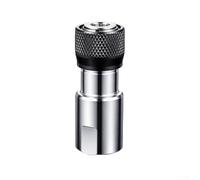 Adaptateur de perceuse à changement rapide 1/2 3/8 double embout (1/2+3/8) | Peut accueillir de longs embouts, pas besoin d'extensions supplémentaires, pour un perçage polyvalent, compact de 4,6 cm