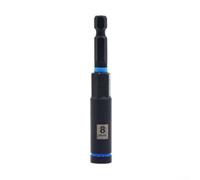 Adaptateur de perceuse à écrou hexagonal 80 mm ouille, manchon d'extension 6 à 14 mm pour réparation automobile, kit d'outils de mécanicien, fixations ménagères, finition noire résistante à la
